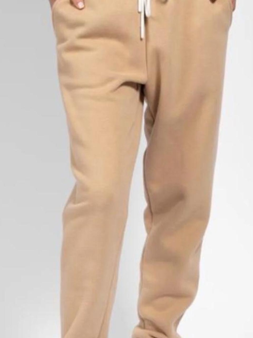 Active USA Men's Beige Drawstring Joggers